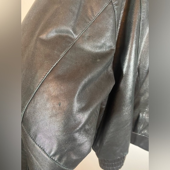 SAGUARO Black Genuine Leather Jacket - Picture 9 of 11